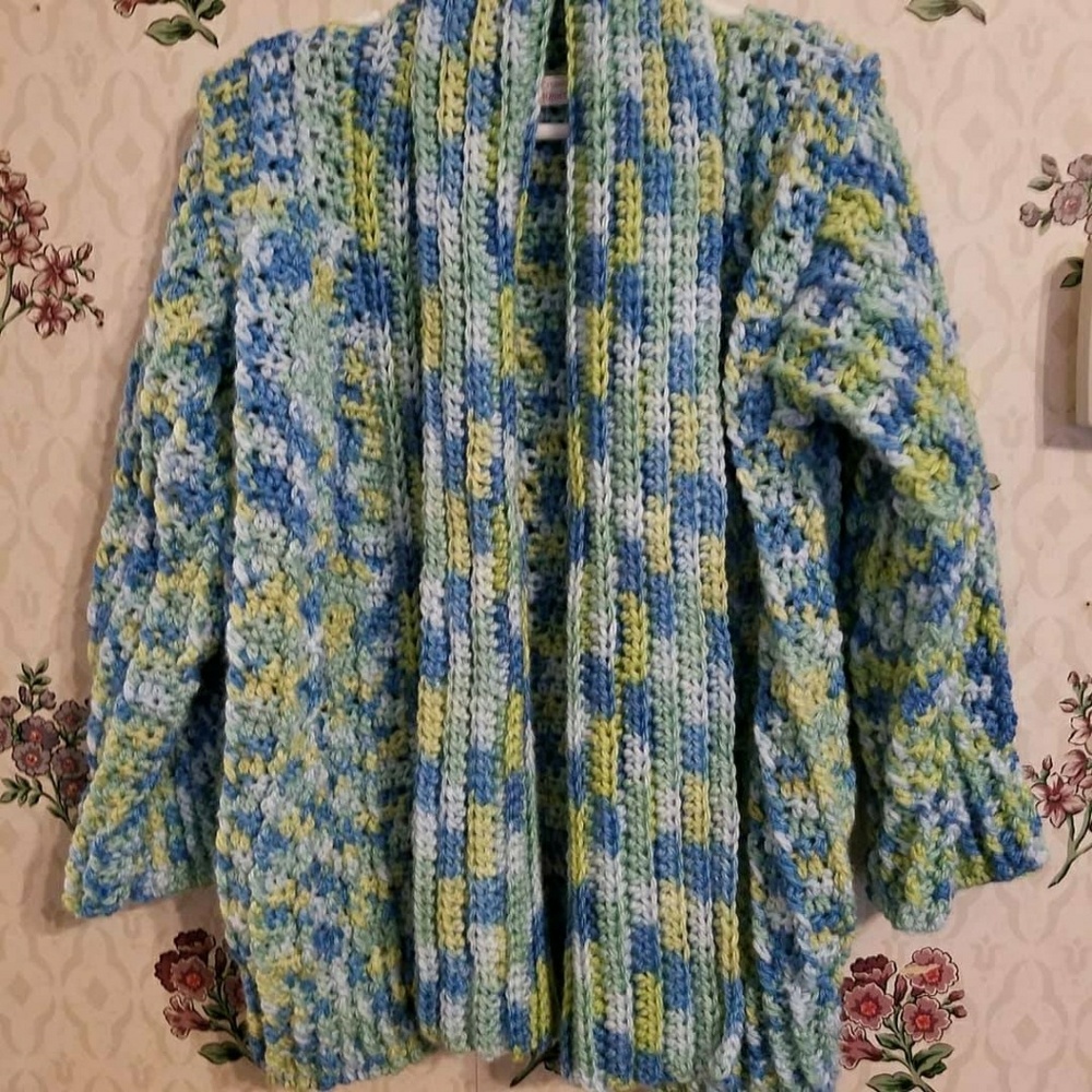Shaw-collared sweater